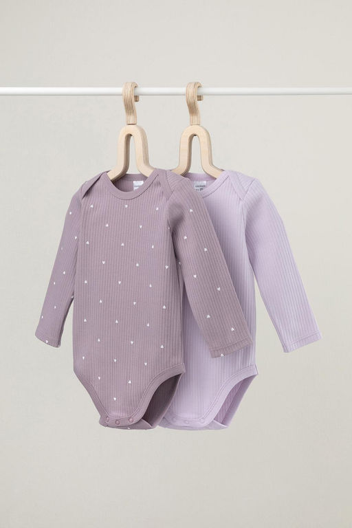 К 6526-2уп/нежно-лавандовый,морской туман набор полукомбинезон (боди) яс