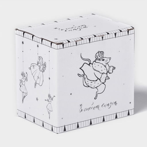 Кружка новогодняя Доляна Волшебная сказка, 330 мл, фарфор, белая