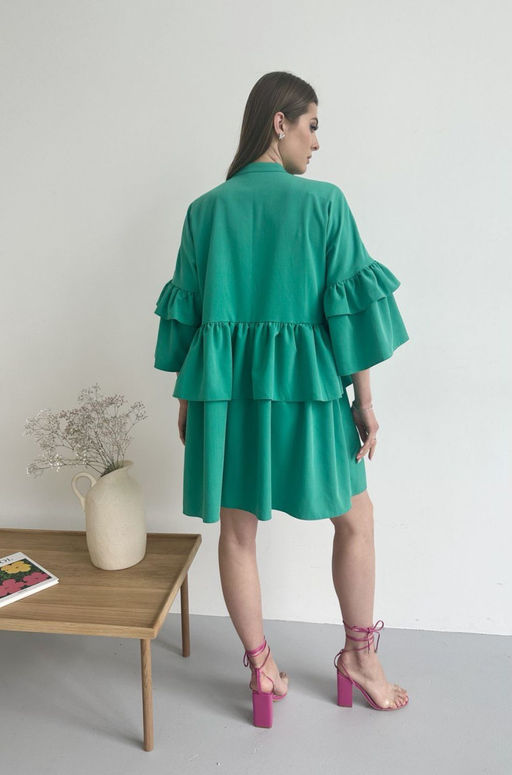 Платье AURA 3203-164 ярко-зеленый