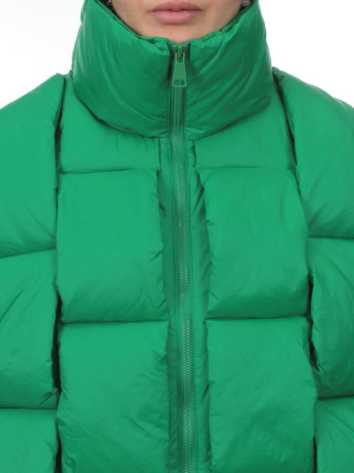 2853 GREEN Жилет утепленный женский (80% пух, 20% холлоффайбер) - Fashion фото 4