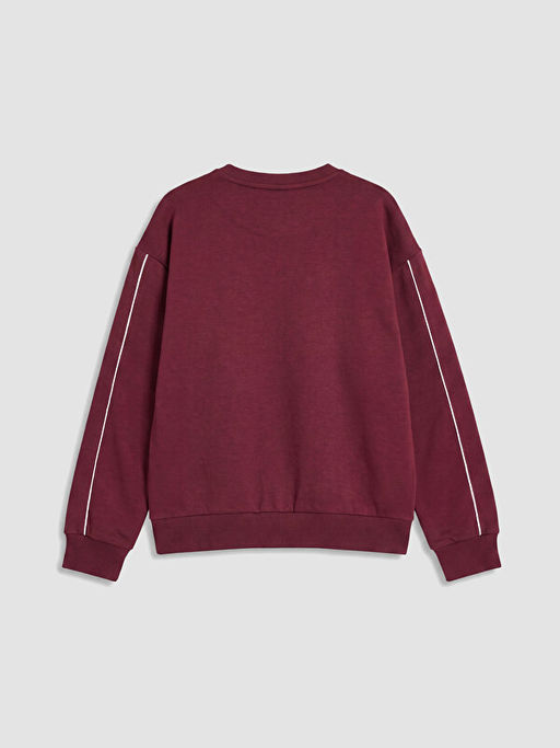Bask?l? K?z ?ocuk Soft Touch Sweatshirt - Waikiki фото 3
