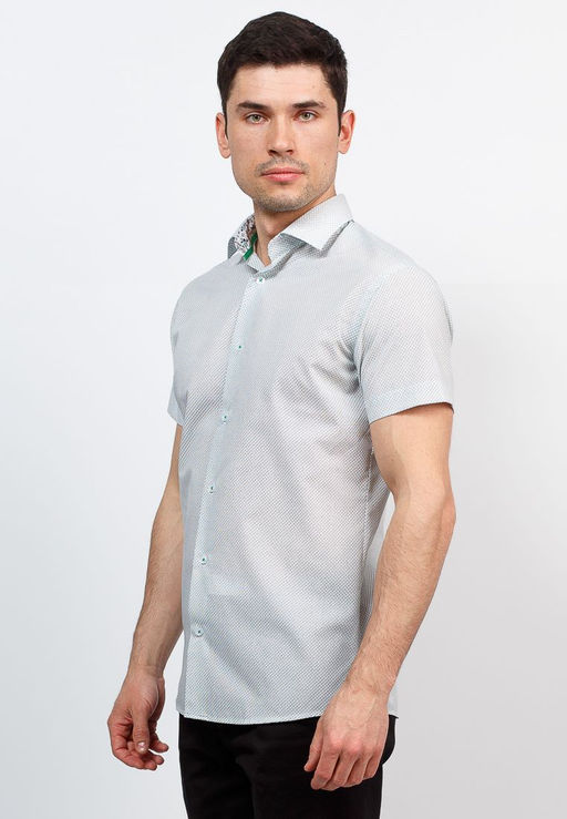 Сорочка мужская короткий рукав GREG 143/109/2034/ZS/1  фото 7