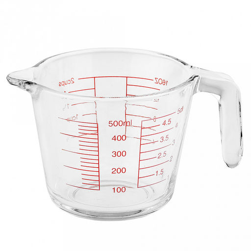 Кружка стеклянная мерная Best 500мл, д12см, h10,3см, длина 16,5см, 3 блока с делениями, прозрачный, в коробке (Китай) - Домашняя мода фото 2