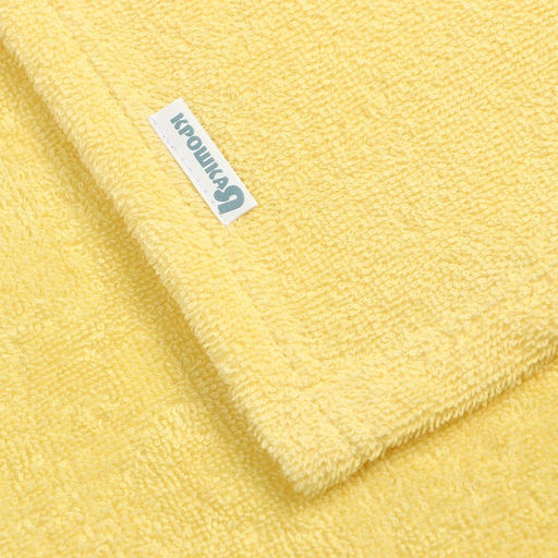 Набор для купания Крошка Я(полотенце-уголок 85*852см,полотенце 40*55см, рукавица) св-желтый  фото 5
