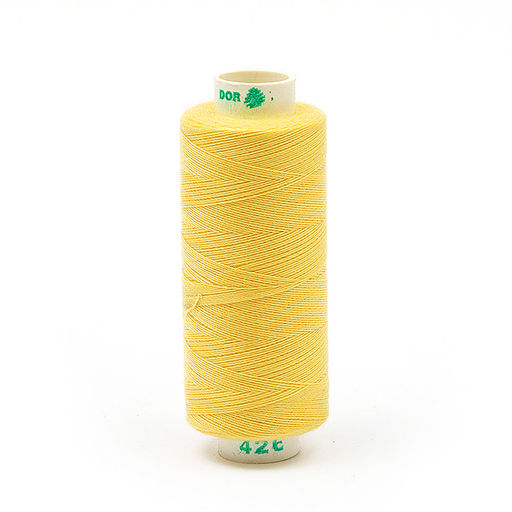 Нитки Dor Tak бытовые 40/2 полиэстер 366м цв.426 желтый уп.10шт