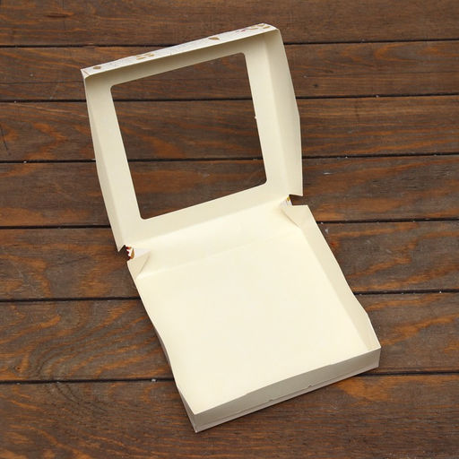 Цена за 20 шт. Коробка складная с окном Новогодняя 20 х 20 х 4 см - UPAK LAND фото 5