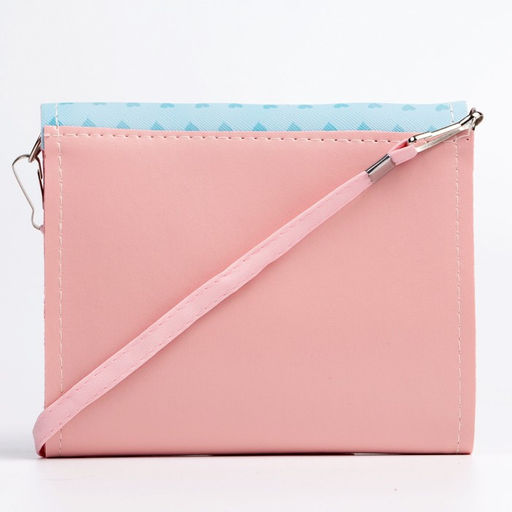 Сумка детская Зайка, на клапане, цвет голубой/розовый, 15х4х12 см - NAZAMOK KIDS фото 3