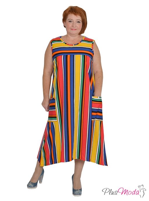 Платье Модель №1043 размеры 44-84 - Plusmoda фото 2