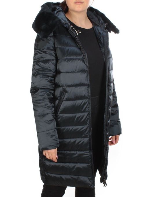 815-E03 DARK BLUE Пальто зимнее женское VISDEER (200 гр. тинсулейт) - Fashion фото 8