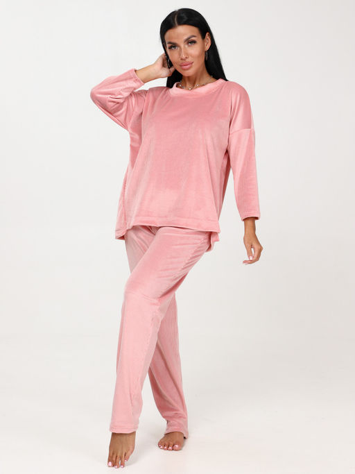 452 ПИЖАМА ЖЕНСКАЯ (брюки) (Коралл) - А-дина фото 3