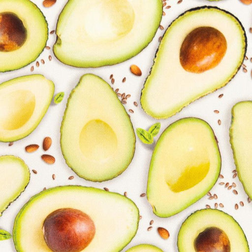 Цена за 2 шт. Дорожка на стол Этель Avocado 30×70 см, 100% хлопок, саржа 190 г/м², белая/зелёная