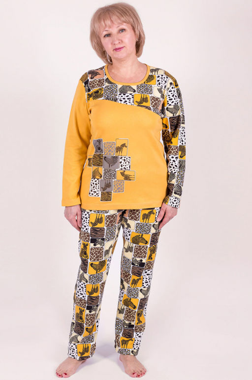 Арт. 4217 Пижама с брюками 48-54 (4 шт) Цвет:ассорти - Калинка фото 2