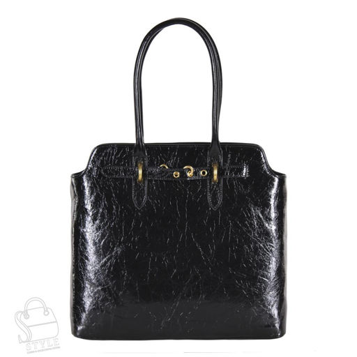 Сумка женская кожаная 6069Q black Polina&Eiterou  в Новосибирске