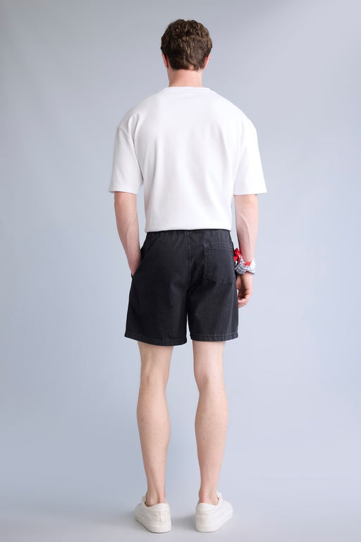 %100 Pamuk Relaxed Fit Bermuda Jean _ort - Defacto фото 6