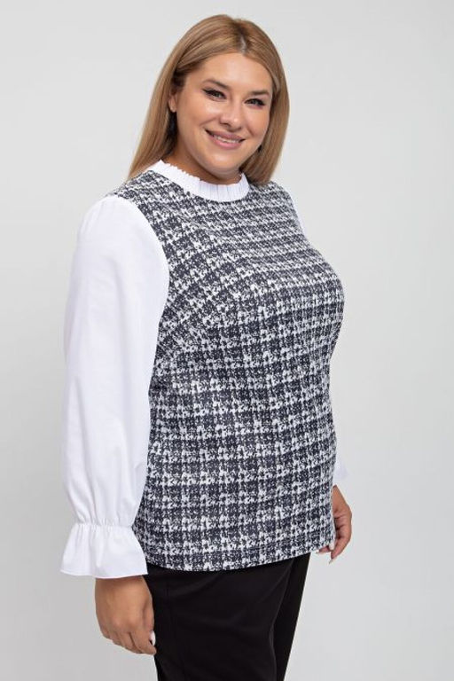 Блуза Luxury Moda 1236 серый