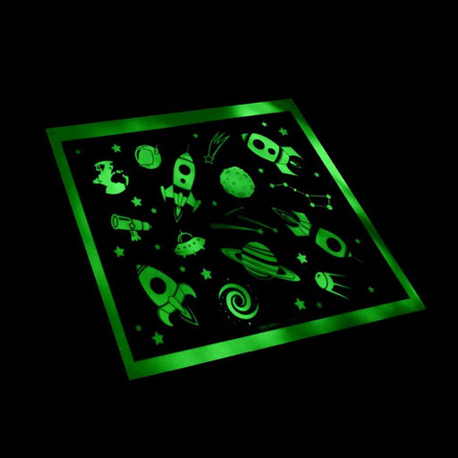 Набор для рисования светом «Космос», ручка с фонариком и невидимыми чернилами