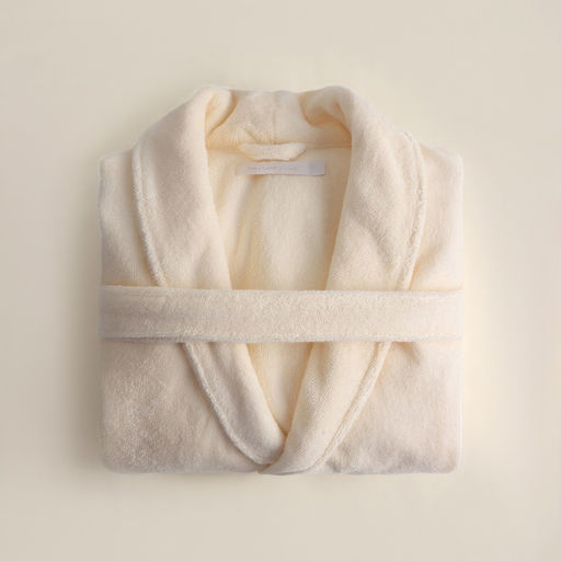 Халат махровый мужской SL HOME: Basic «Айвори», размер M, хлопок 100%, молочный