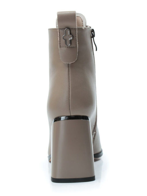 01-PCS125-3 DK. BEIGE Ботинки демисезонные женские (натуральная кожа, байка) - No name фото 11