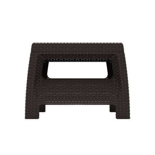 Стол садовый «Ротанг», 76.5×57×42 см, пластиковый, цвет мокко