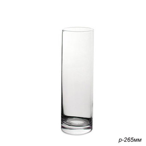 Ваза для цветов 265мм Флора цилиндр / 43767SLB / уп.12 / 1013291 без индивидуальной упаковки - Галеонтрейд фото 2