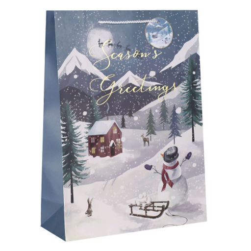Цена за 12 шт. Пакет подарочный 31х42х12см / 5286ХL /уп 12/300/Новый год - ГалеонТрейд фото 6