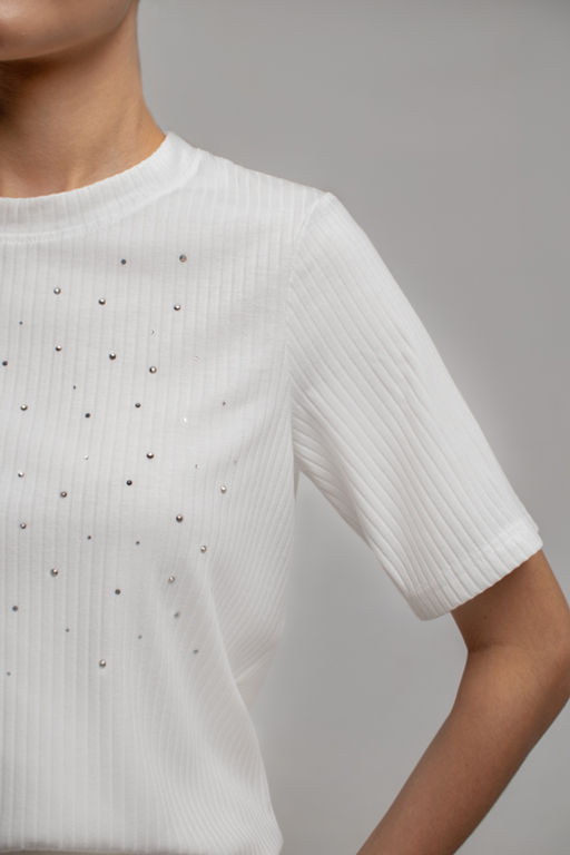 Арт. 3402/1 Футболка женская 44-52 (5 шт) Цвет:белый - Калинка фото 4