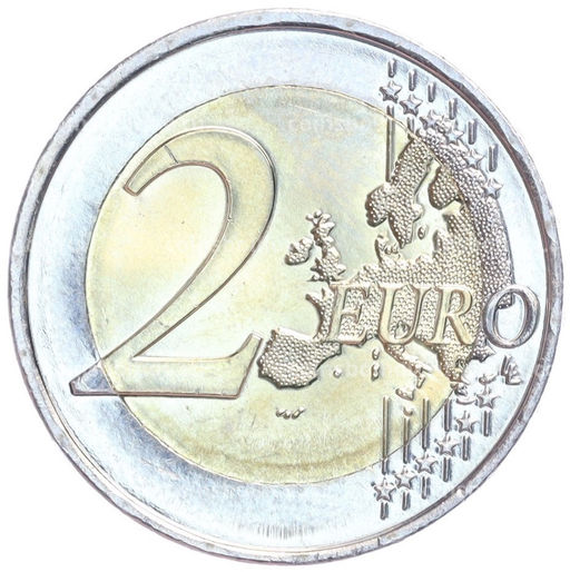 Монета 2 евро 2021 года Франция 75 лет ЮНИСЕФ