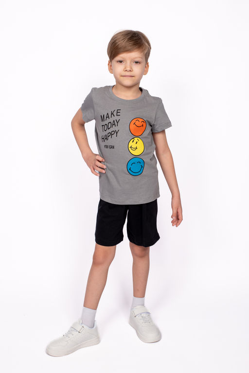 Комплект для мальчика (джемпер кор.рукав+шорты) 0422 - Let's go фото 9