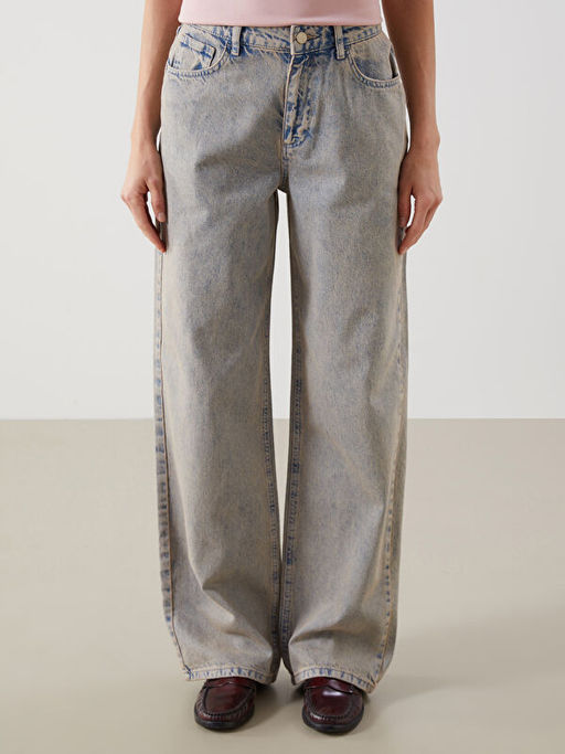 Baggy Fit Kad?n Jean Pantolon