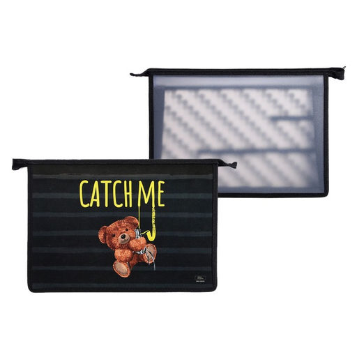 Папка для труда, А4, пластиковая, 32.5×23×10 см «Мишка»