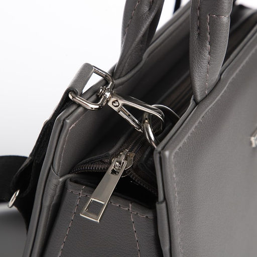 Сумка женская тоут TEXTURA на молнии, 22×11×22 см, серая