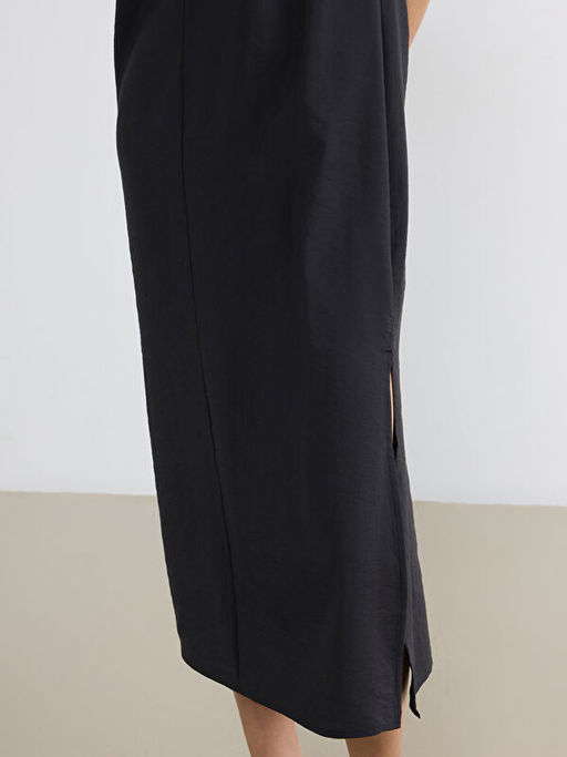 Bisiklet Yaka Modal Kar???ml? Elbise