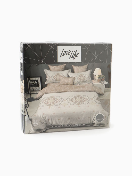 КПБ 2 сп LoveLife Узоры 175*225см, 175*225см, 50*70см-2шт, 75гр/м2, микрофибра  фото 5