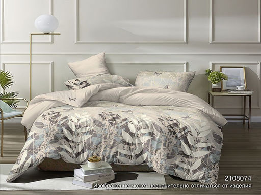 Постельное белье - Бязь Люкс Сухоцветы 8074 Евро (молния) - Luteks фото 2