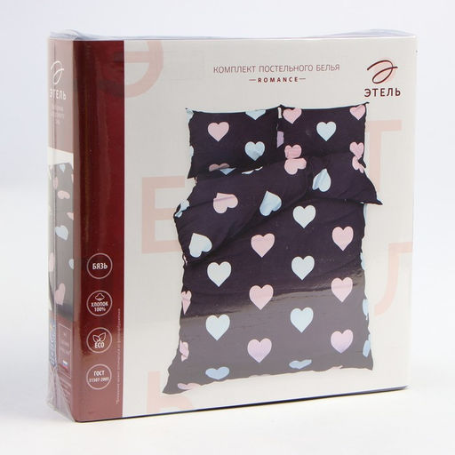 Постельное бельё Этель евро Romance, 200х217см, 220х240см, 70х70см-2 шт, бязь, 125 г/м2  фото 12