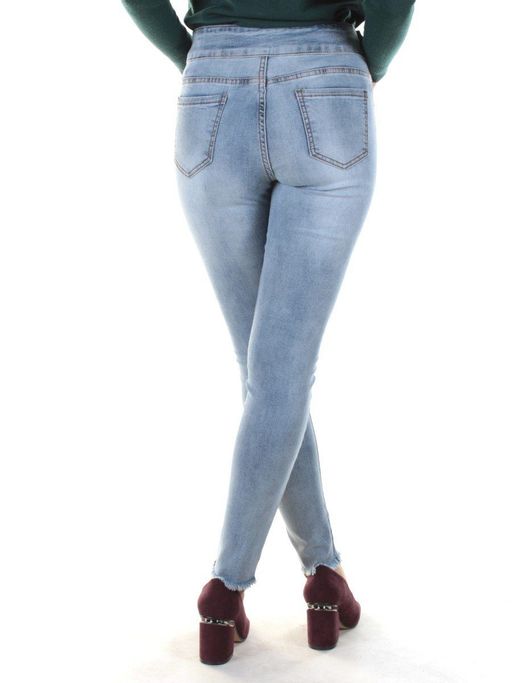 0012 Джинсы женские зауженные YTD JEANS - Фабричный китай фото 6