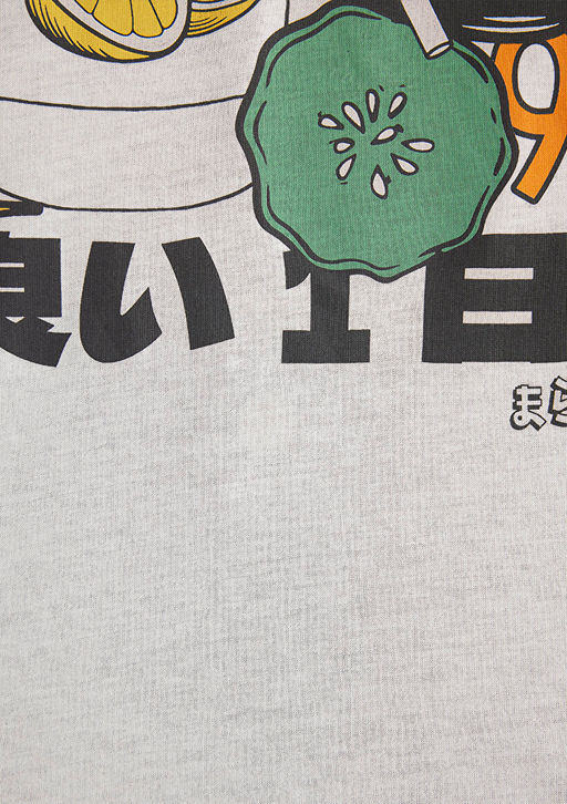 Sushi Bask?l? Ekru Tisort - Mavi фото 6