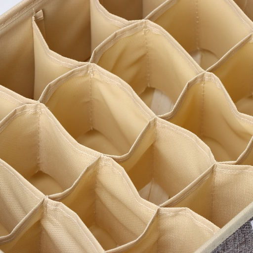 Органайзер для хранения белья Доляна Тео, 24 ячеек, с прозрачной крышкой, 322312 см, серый фото 5