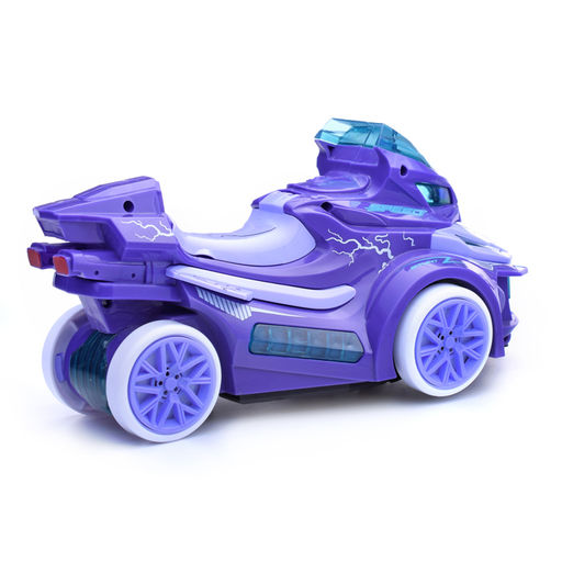 Мотоцикл-катапульта со светом и звуком, на батарейках, в коробке