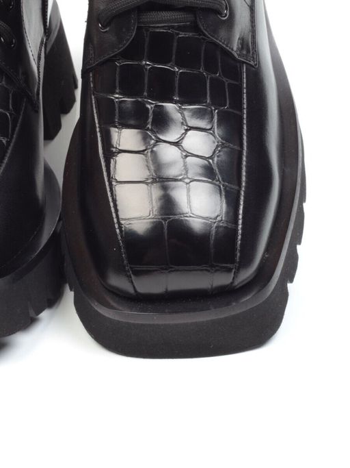 01-CG34-1 BLACK Ботинки демисезонные женские (натуральная кожа, байка)