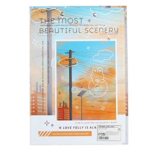 Планшет с прижимом формат А4 картон Природа, МИКС - Calligrata фото 6