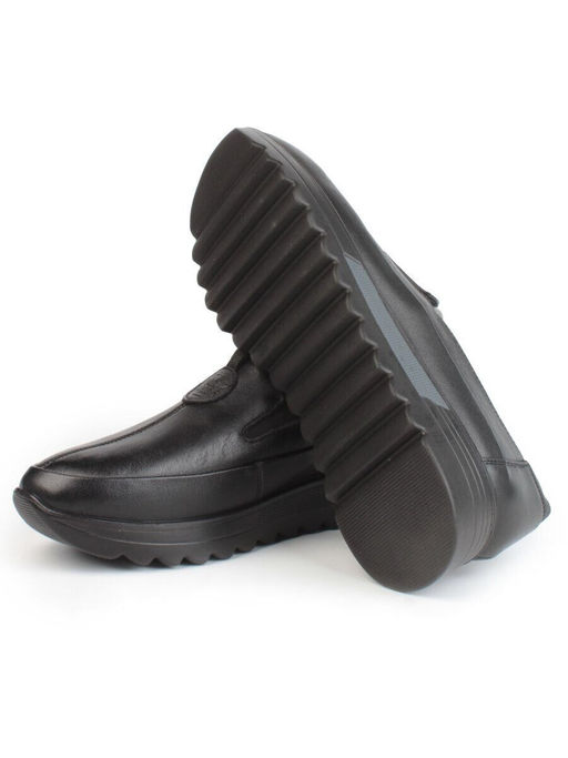 03-5306 BLACK Полуботинки женские (натуральная кожа)