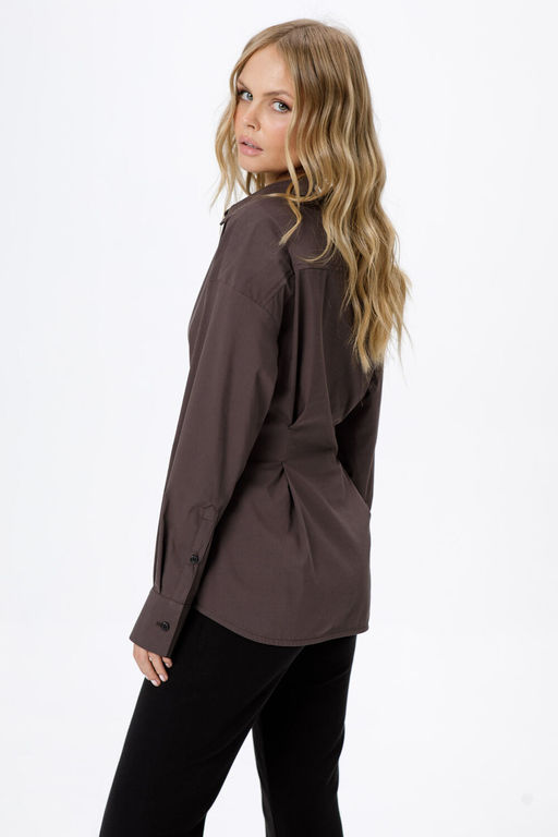 Рубашка Pirs 6208 серо-коричневый фото 4