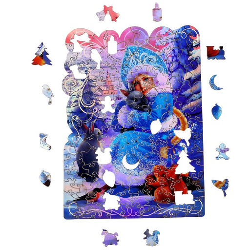 Пазл фигурный Зимняя краса, голографические детали - Puzzle фото 17