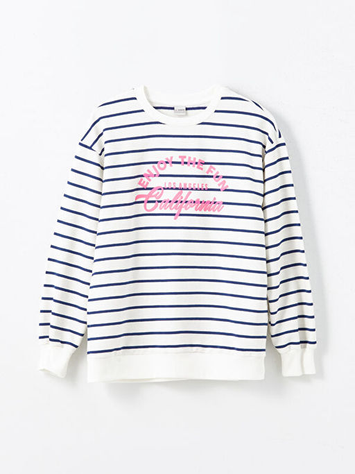 Bisiklet Yaka K?z ?ocuk Sweatshirt
