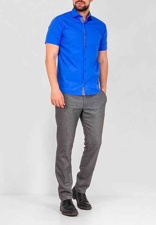 Сорочка мужская короткий рукав GREG 230/109/AZ/ZS/P/1  фото 3