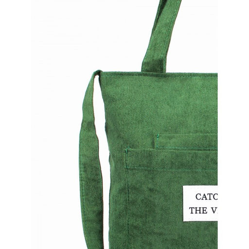 Сумка женская текстиль LIU-02-40 (шоппер) -mpl, 1 отд, плечевой ремень, вельвет зеленый 262054 - Adelia фото 4