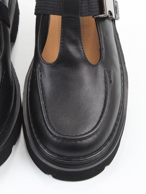 06-DLG06-1 BLACK Туфли женские (натуральная кожа)