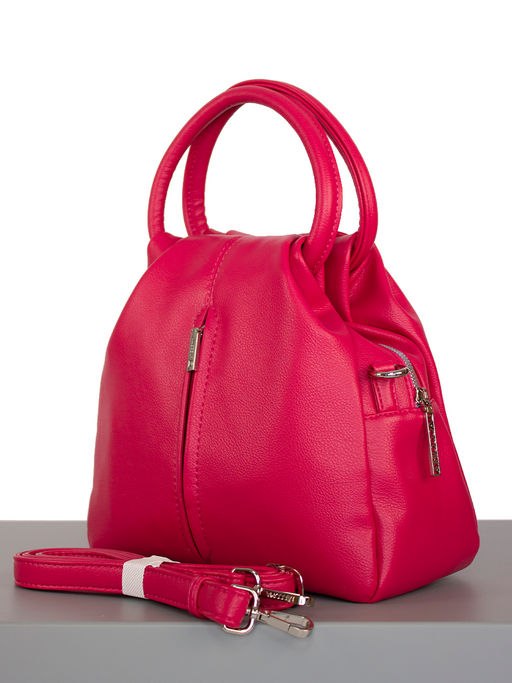 LACCOMA сумка Кармэн-24-L815-маджента эко кожа хлопок  фото 2