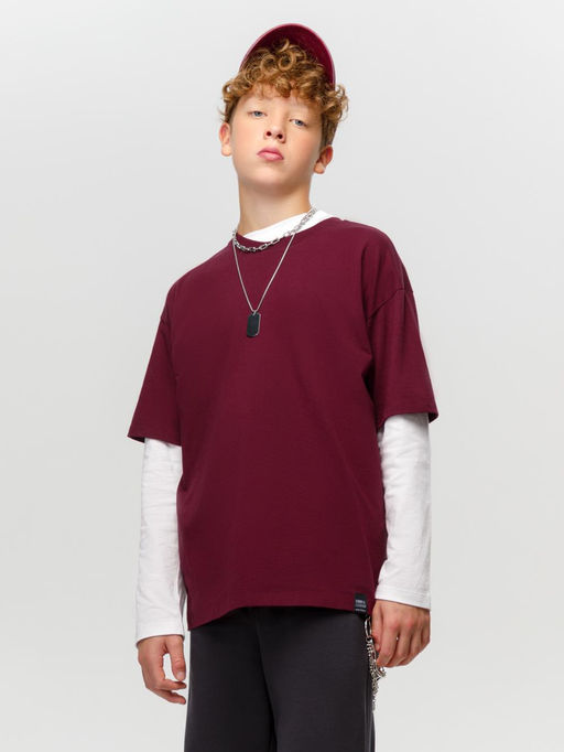 КБ 302922/бордовый 1528 фуфайка (футболка) дет